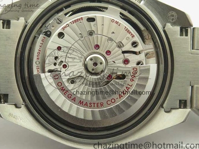 0114 Speedmaster Moonwatch OMF 1:1 Best Edition Black Dial Orange Hand on SS Bracelet A Timeless 8044